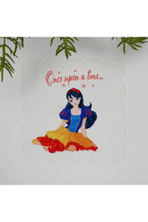 Kül Kedisi Prenses Desenli Yıkanabilir Kumaş  Kokteyl Peçetesi 1 Adet